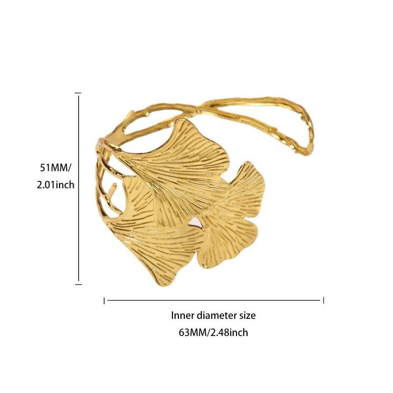 Bracelet jewelry stainless steel hollow line geometric bracelet women wide edge fashion personality exaggerated jewelry