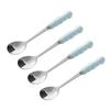 Creative Fruit Fork and Spoon Set Candy Color Coffee Dessert Spoon Ceramic Storage Tank  Watermelon