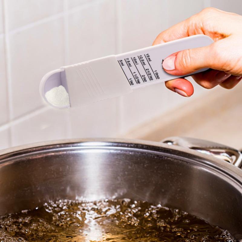 Adjustable Measuring Spoon Set Multi-Scale Measuring Spoon for Baking Cooking Powder Spoon Scale Mini Kitchen Measuring Tools