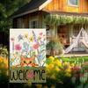 Spring Summer Floral Garden Flag 12x18 Inch Vertical Double Sided Colorful
