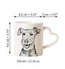 Welsh Terrier, Welshie, Daeargi Cymreig - Cup with a Dog, Adorable Cup with a Heart-shaped Handle, Universal Gift from the Art-Dog Brand