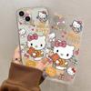 HelloKitty transparent and simple Apple 16ProMax unique good-looking iPhone15 Pro girl feeling super hot