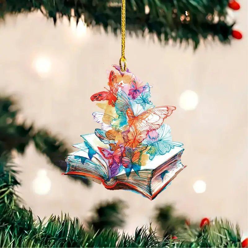 Charming Christmas Acrylic Tree Hanging Ornament For Stylish Interior Car