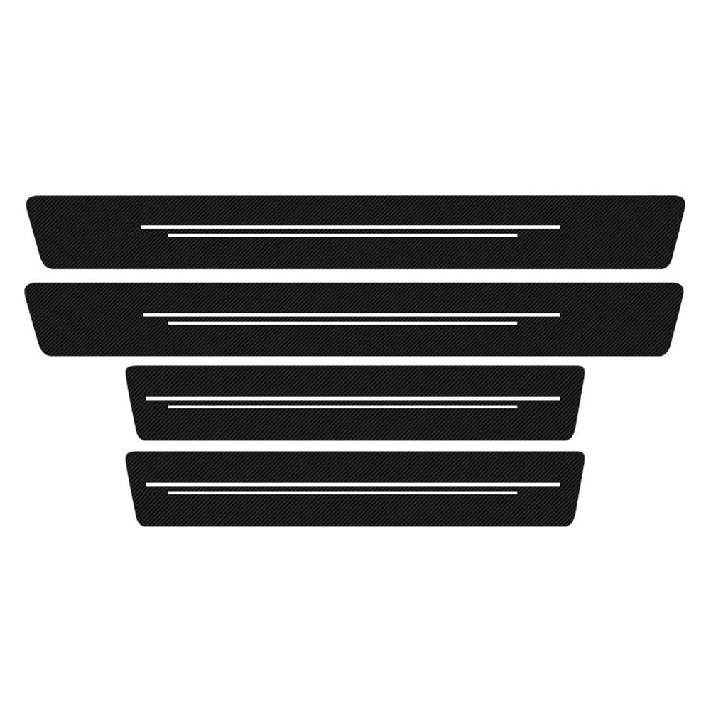 Universal Car Door Sill Protectors Anti-Scratch Protection Strip Stickers Interior Decorative Trim For Most Vehicles