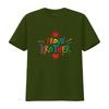 Colorful Proud Brother T Shirt for Men with Crown and Heart Design Perfect Celebrations Vintage Washed Designer Clothes