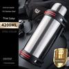 Thermos Kettle, Outdoor Large-Capacity Thermos Cup, Portable Car Water Bottle for Men and Women, Construction Site Household Anti-Fall Thermos Bottle
