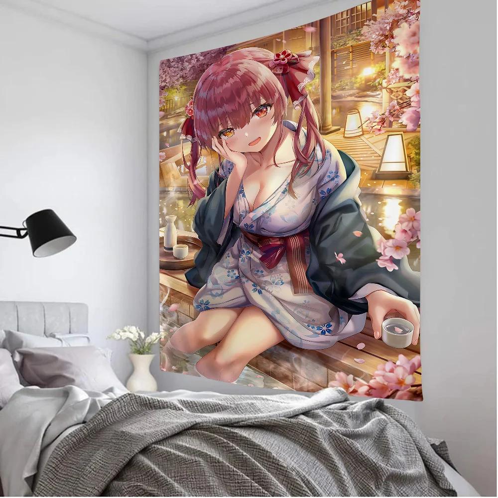 Kawaii Heterochromia Anime Girl Wall Tapestry Cute Plush Toy Moe Aesthetic Adorable Room Decor for Otaku Y2K Fashion Lovers