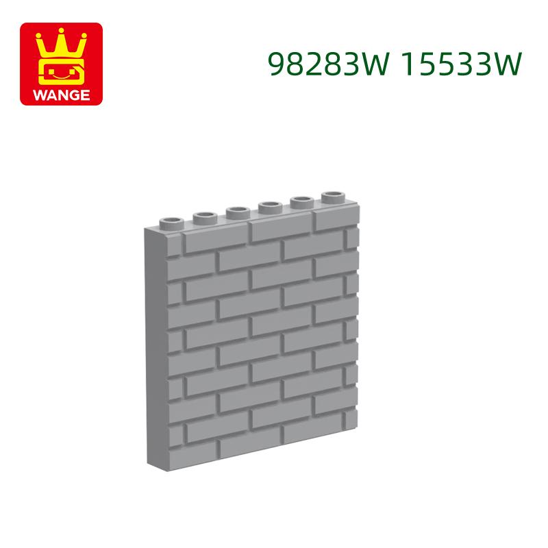 

19Pcs/Lot 98283W 15533W 5x6 Wall Building Blocks Moc Palace Attachments Compatible With Assembles Bricks Children Playthings Present Box about 19pcs