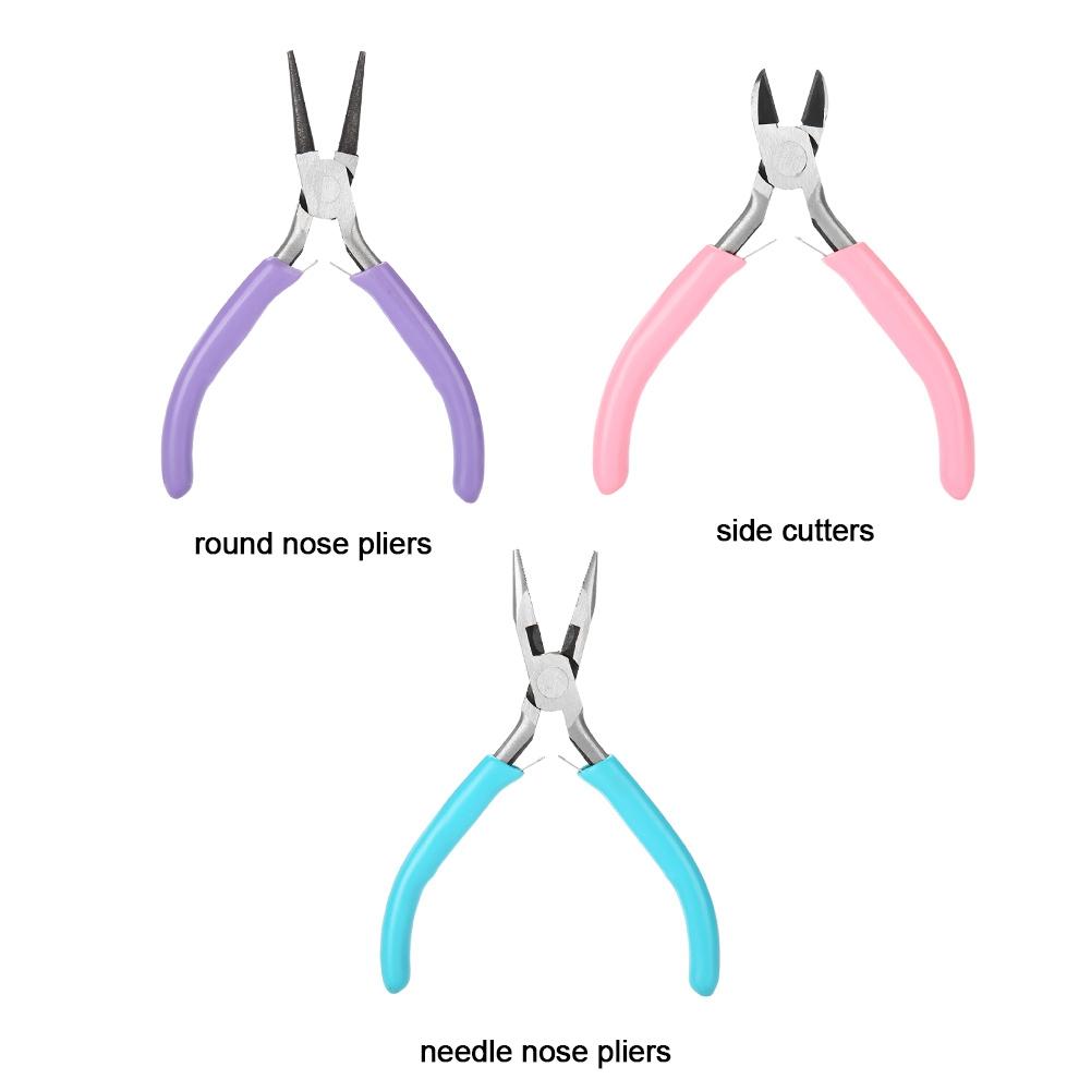 Set practic de instrumente pentru repararea bijuteriilor, clește din oțel pentru creatorii de bijuterii