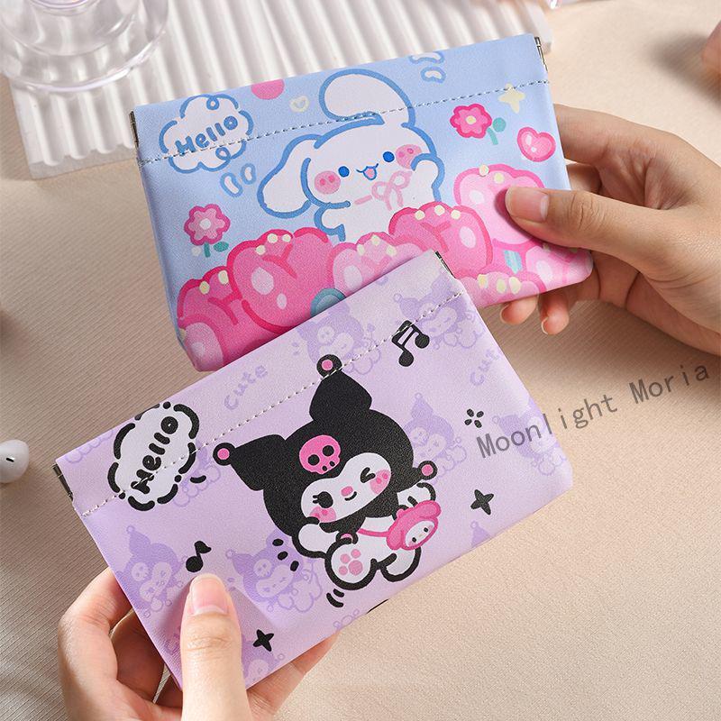 Unisex úložný sáček na datové kabely a kosmetiku s automatickým uzávěrem – přenosná peněženka na mince