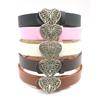 Love Heart Butterfly Buckle Belt for Teens Casual Belt Pants Jeans Belt Eye Catching Waistband Women Accessories