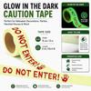 Scary Design Glow In The Dark Tape Do Not Enter Text Scary Caution Tape  Zombie Decor