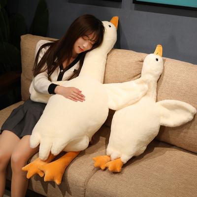 Cute Big White Goose Throw Pillow Plush Toy Doll Home Sofa Pillow Cushion Girl Sleeping Soothing Doll