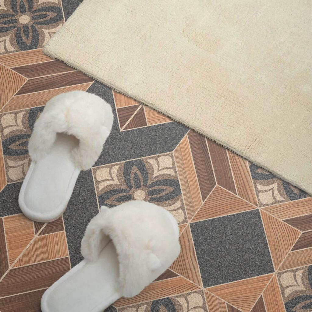 Ready-to-install Vinyl Panel with Decorative Print 100x50 Cm Floral Pattern