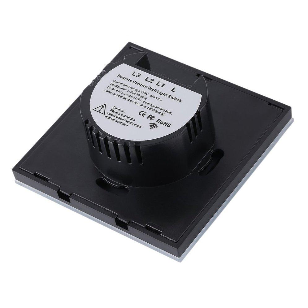 Buy Smart Rf 433mhz Remote Touch Wall Switch Tempered Glass Panel Led Indicator Single Fire Wire Control At Affordable Prices Free Shipping Real Reviews With Photos Joom