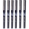 Brustro Aeroflow Liquid Ink Rollerball Pens | Black | 0.5Mm, Micro Tip | Pack Of 6 | Ideal For Students, Professionals,