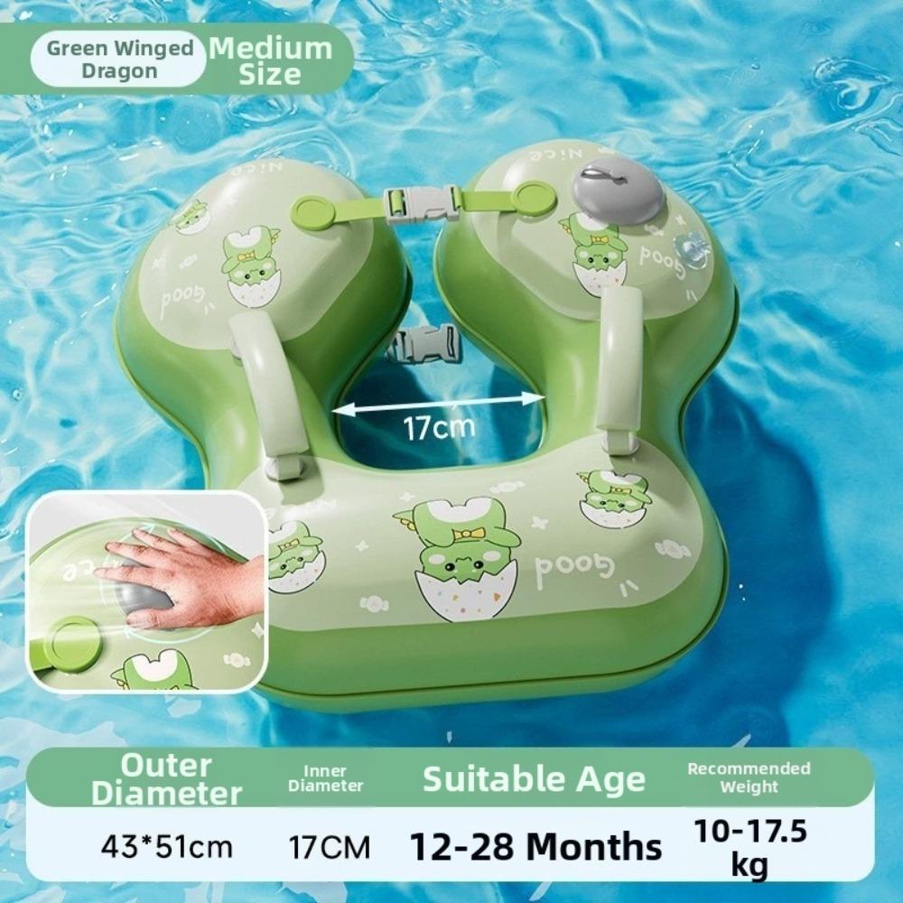PVC Swimming Arm Floaties Cute Dinosaur Inflatable Swim Floaties Kids Swim Floaties for Beginners