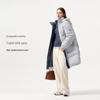 Tanboer Women's Mid-Length Down Jacket with Detachable Hood