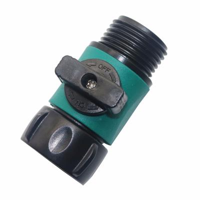 1 Pc Garden Hose Valve Tap Pipe Compatible 3/4" 2-Way Connector Valve Fitting Adapter Tool Watering Supplies