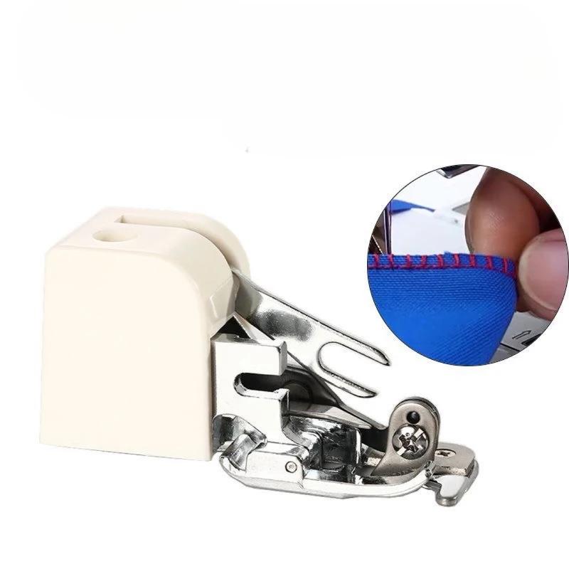 Industrial Overlock Presser Foot Built-in Side Cutter - Heavy Duty Stainless Steel Low Shank Sewing Machines CY-10 Compatible