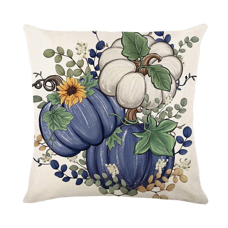 

Harvest Festival Pumpkin Pillow Cover Polyester Home Sofa Decorative Cushion Cover Festive Atmosphere Cushion 45 * 45Cm (without pillow core)