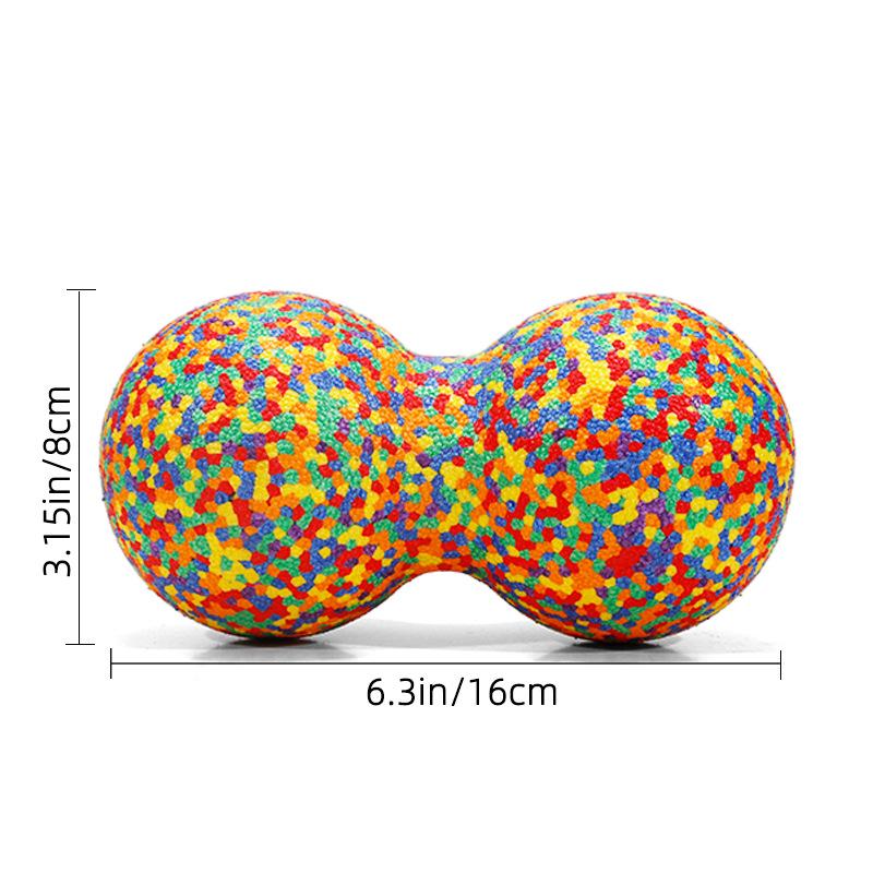 EPP 12cm x 24cm Erdnuss-Massageball zur Entspannung & zum Training - Ideal für Rücken, Schulter, Nacken, Taille, Bein und Yoga-Faszien.