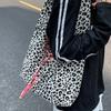 Women Casual Crossbody Bag Double Sided Polka Dots Large Capacity Lightweight Shoulder Dumpling Bag for Commuting Travel Sports