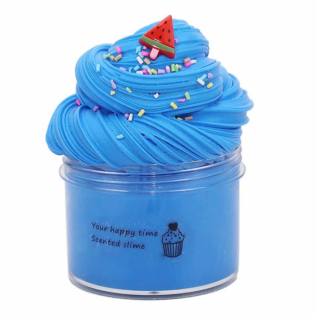 Festive 70ml Fruit Butter Slime Kit, Non-sticky Scented Cloud Slime, DIY Handmade Craft for Stress Relief & Holiday Gifts