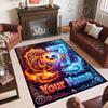 Soccer Theme Crystal Velvet Rug Personalized Custom Name Text Soft Floor Mat Home Decor