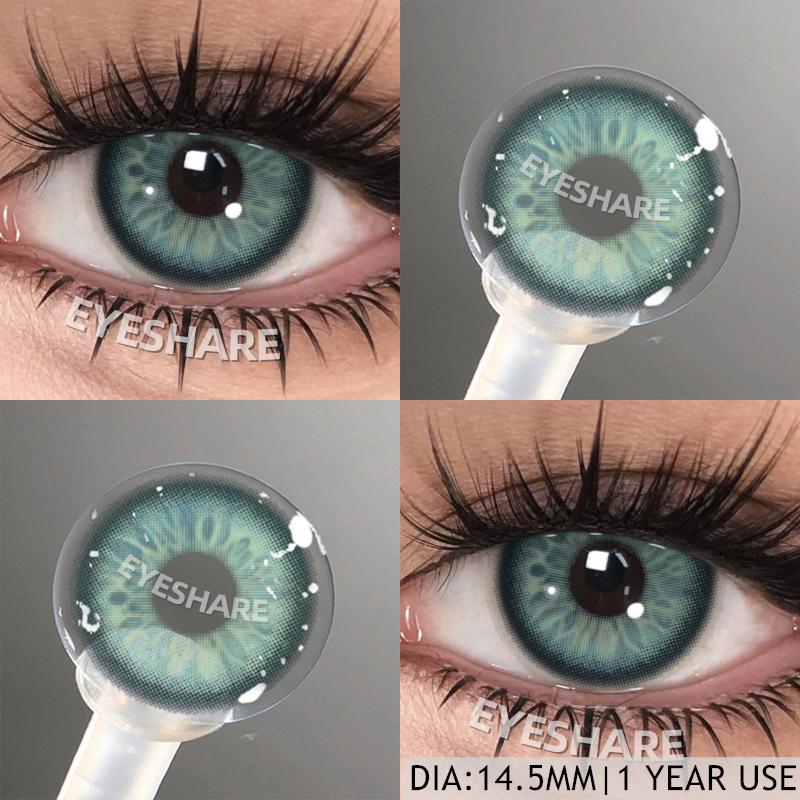EYESHARE  Color Contact Lenses 1pair Colored Contact for Eyes Brown Lenses Blue Contacts Yearly Beautiful Makeup Eye Contacts Lens