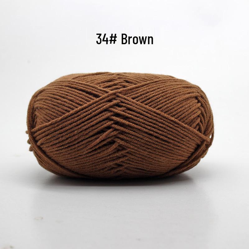Medium Thick Handmade Cotton Baby Yarn for Knitting, Crochet, and DIY Projects