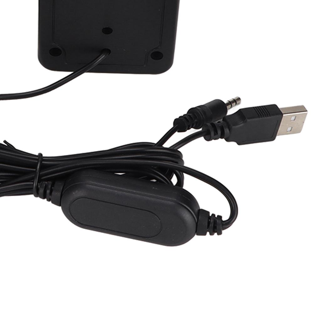 Desktop Speaker USB Powered Heavy Subwoofer Desktop LED Speaker for PalyStation4 Home Computer Laptop