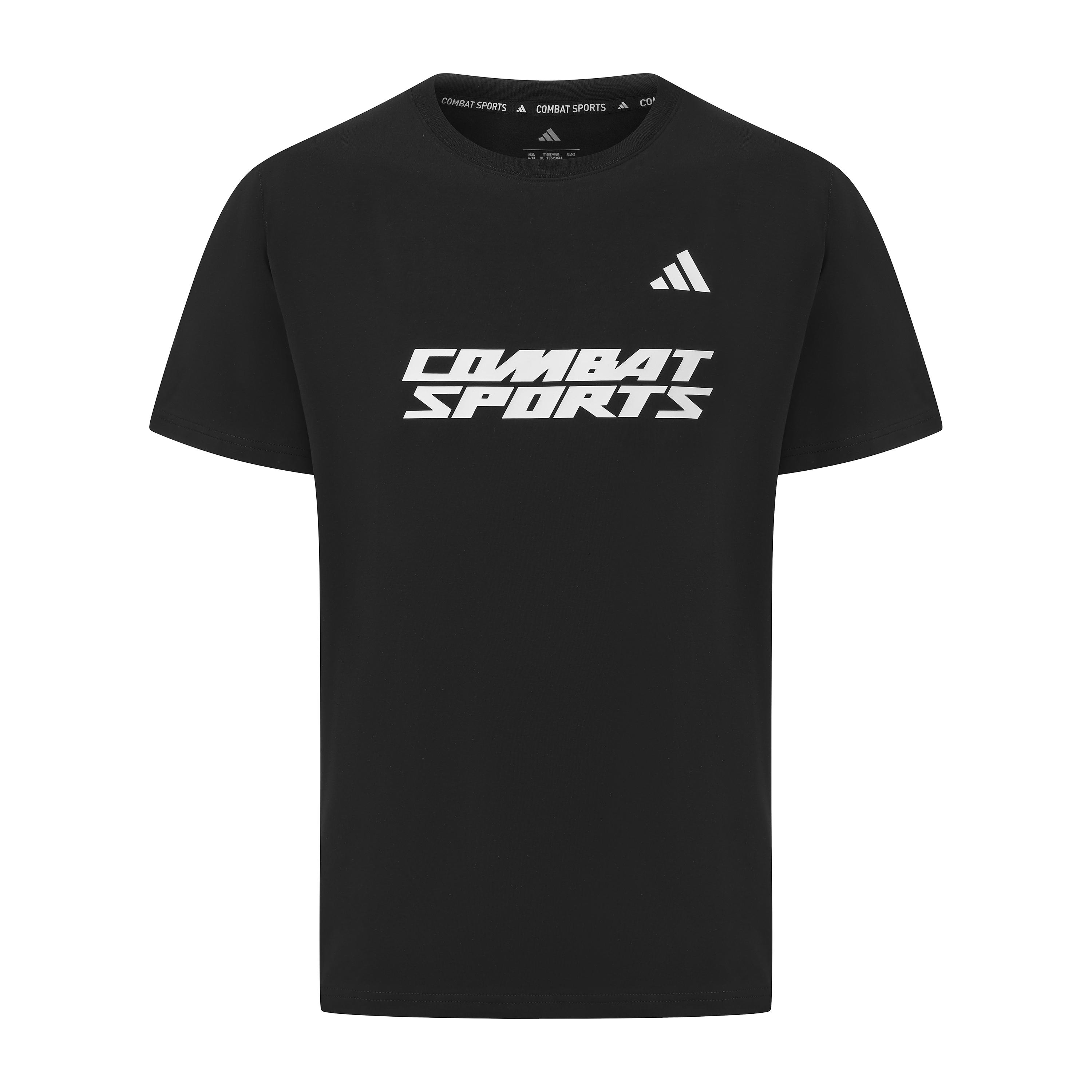 Adidas Crew Neck Short Sleeved T Shirts Unisex Black White CLTS26CS2-BW 2XL