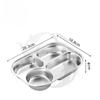 Student Divided Stainless Steel Lunch Tray