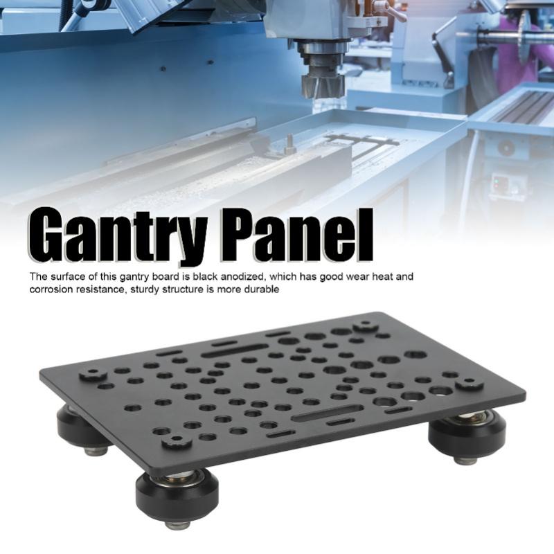Gantry Plate Aluminum High Strength Gantry Board Black Anodized 3D Printer Linear Universal Guide For Milling Machine Board