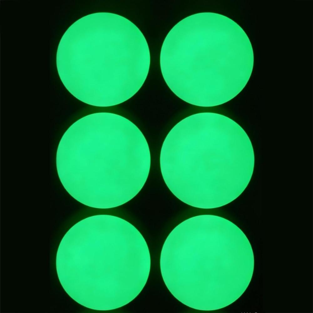 6PCS Hollow Hockey Balls High Visibility Glow Hockey Balls Hockey Practice Balls Night Hockey Games