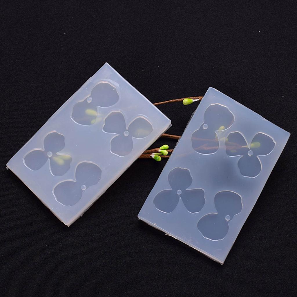 Flower Petal Silicone Molds DIY Resin Earring Jewelry Pendant Mold Nonstick