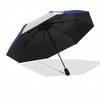 Blue Evil Eye Umbrella, Portable 3 Fold Compact Umbrella for Men & Women,S200