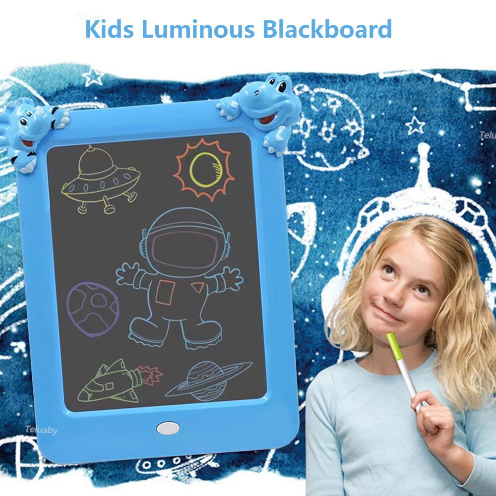 Magicpad Drawing Tablet Kids Luminous Blackboard LED Screen Painting  Pad Cartoons Writing Message Board Educational Toys