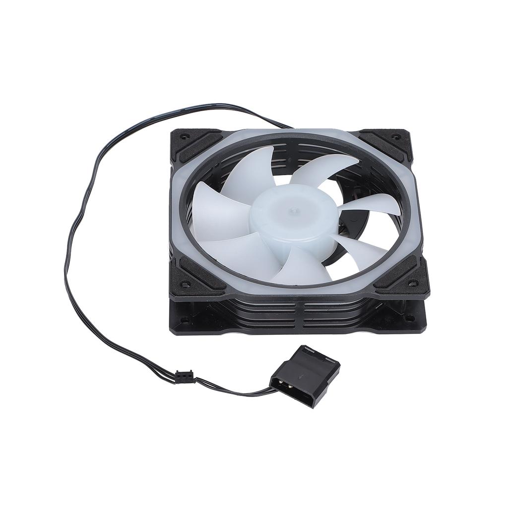 Cooling Fan 12cm Spider Star Light Inside Outside Luminous Color Dual Aperture Desktop Silent