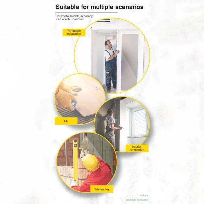 1PCS Level Ruler High Precision Bubble Level Meter Mini Inclinometer Level Measuring Instrument Household Tools