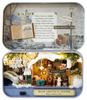 ZKEIZU Miniature Dollhouse Wooden DIY Hut Box Winter Rabbit Journey Assembly Kit Kit, Theater, (Winter Walk)