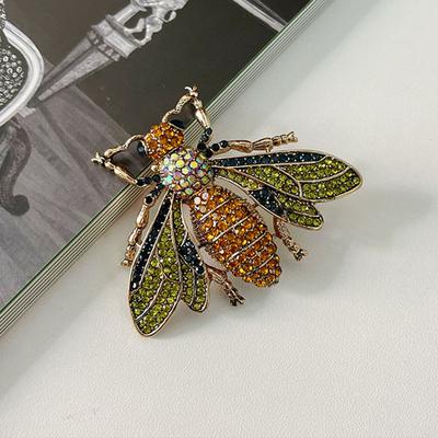 Voll Diamant Mottenbrosche Mode Temperament Insektennadel Anzugknopf Accessoires