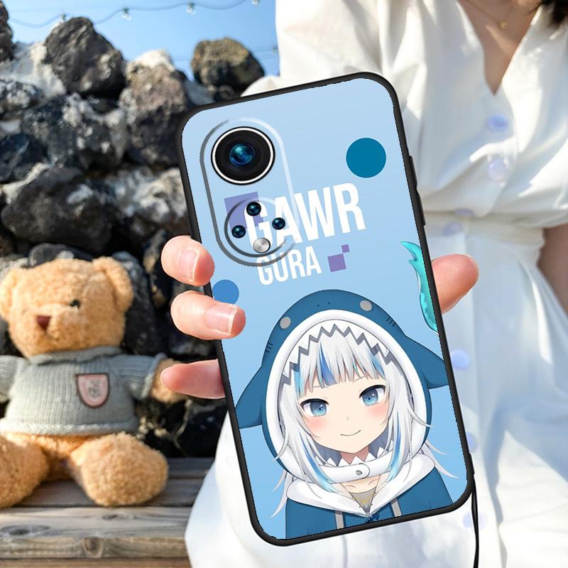 Gawr Gura Hololive Girl Case For Honor Magic 7 5 6 8 Pro 200 400 50 70 90 Lite X9a X9b X9c X9d X8b X8c Win RT Cover