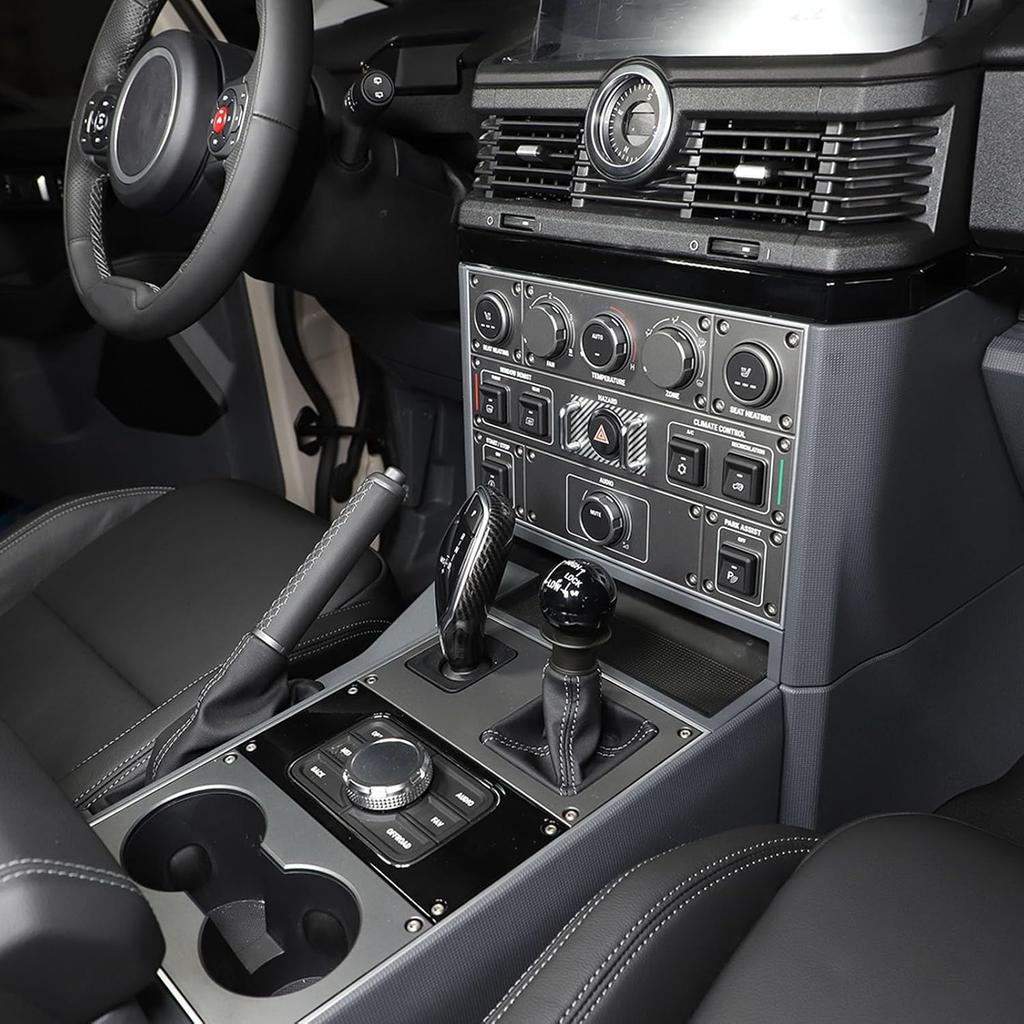 Gear Shifting Knob Cover Compatible with Ineos Grenadier 2020-2024 Gear Shift Knob Head Back Cover Trim Interior Moulding Decoration Sticker