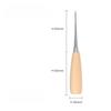 2pcs Leather Craft Awl Tools Leather Hole Punch Tool Sewing Punching Hole Maker Stitching Over Stitch Wood Handle