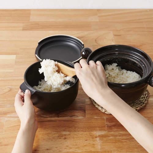 Kitchen Appliances Kitchen Supplies Kitchen Goods Storage Containers Yayoi Touen/Banko Ware Rice Container (for 2 Cups of Rice) GF0765