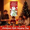 Christmas Door Cover Sign Party Supplies Snowman Photography Background Decoration For Home Kitchen Garden Patio Wall Window