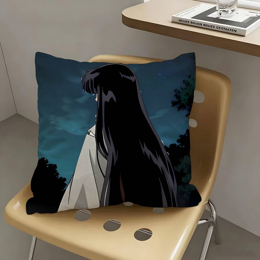 1pc Inuyasha Kikyo Pillow Case Fashion Square Pillowcase Bedroom Sofa Room Ins Decoration Leisure