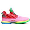 Li Ning WOW 7 Cushioning Slip Resistant Abrasion Resistant Low top Basketball Shoes Mens Pink ABAN079-9